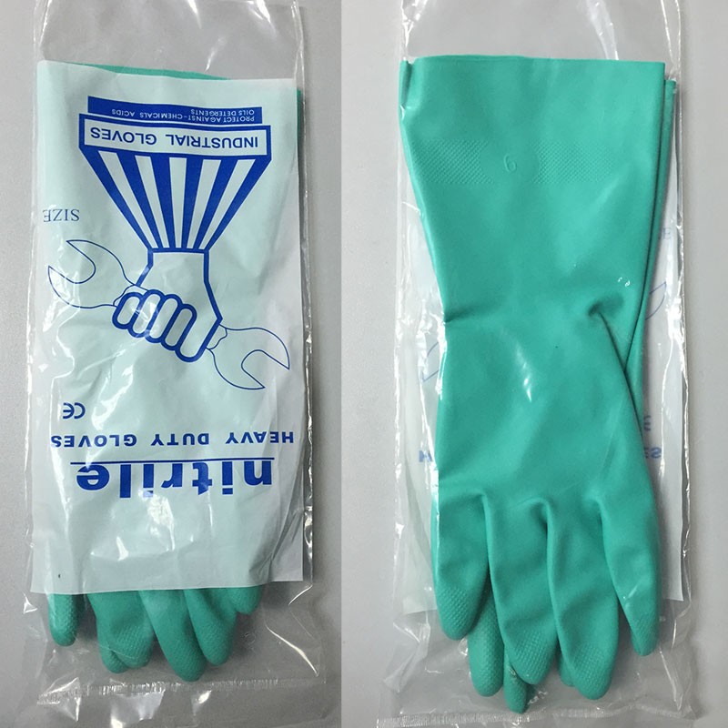 8Pieces/4 Pairs Oil-proof Long - Nitrile Mechanic Glove ulasan dan harga