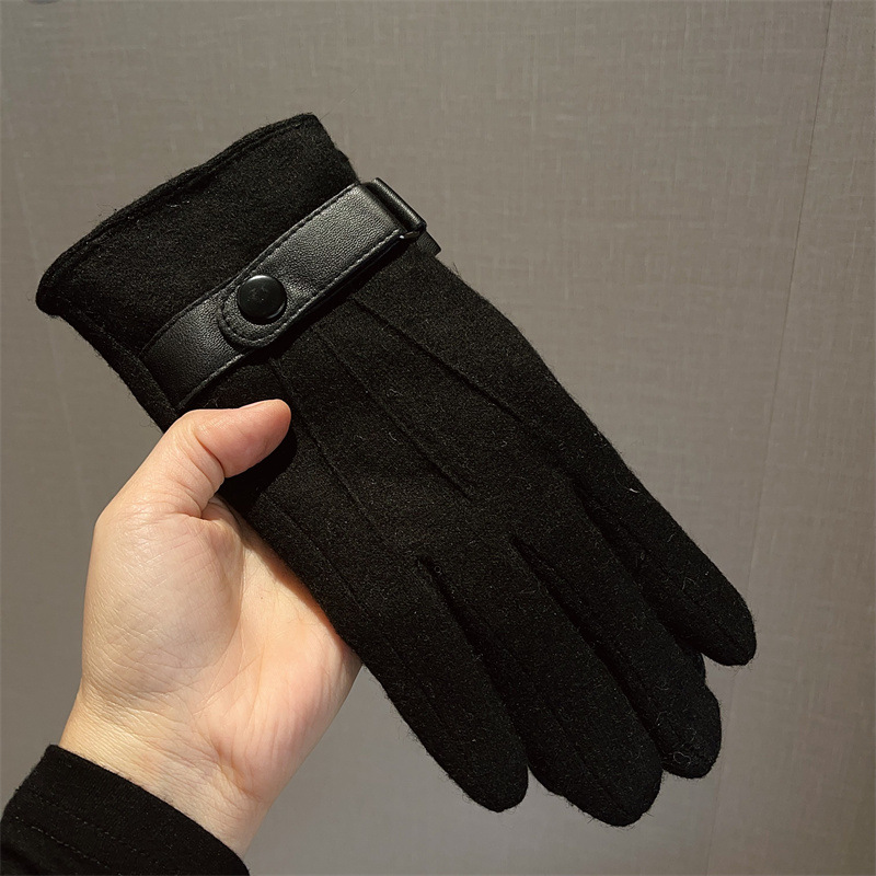 Gloves Men Wool Fleece Lined T - Wool Glove Lined ulasan dan harga