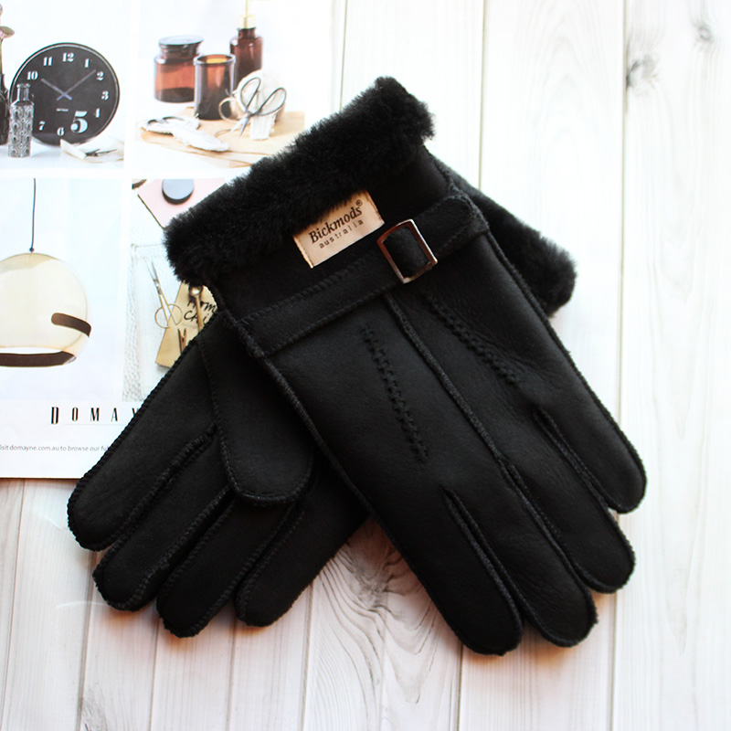 Sheepskin Fur Gloves Men's Thi - Leather Driving Glove ulasan dan harga