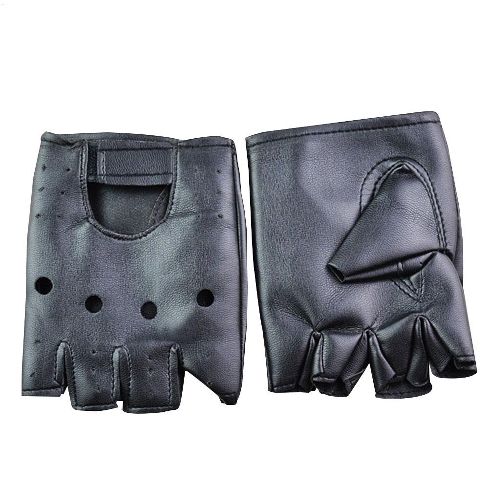 Punk Gloves Men Half Finger Pu - Workout Glove Gym ulasan dan harga