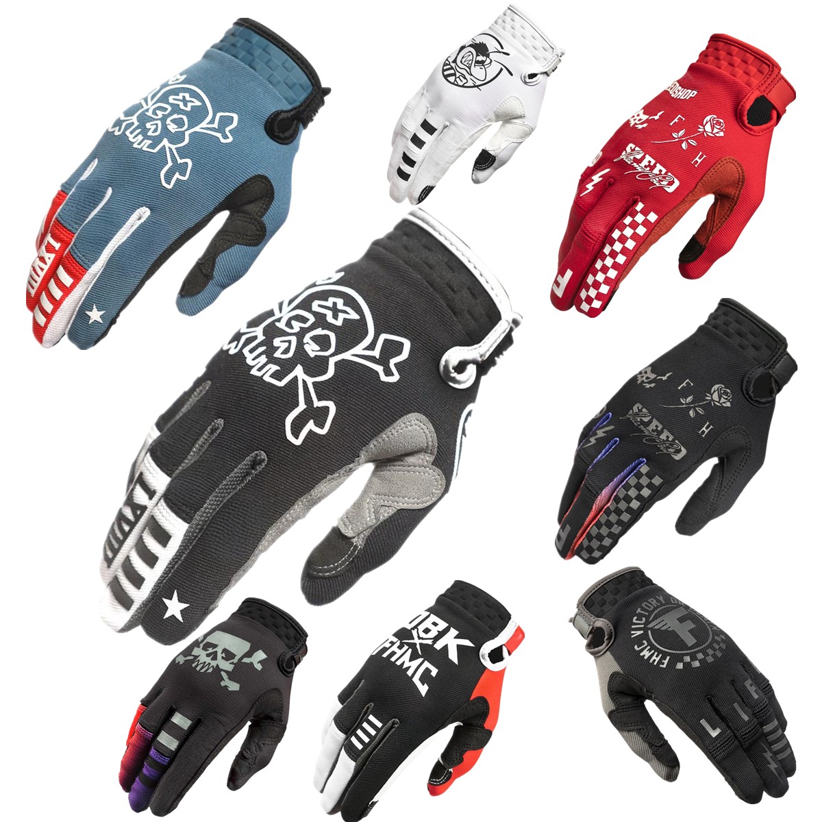 FH MX Gloves Touch Screen Moto - Cycling Glove Padded ulasan dan harga