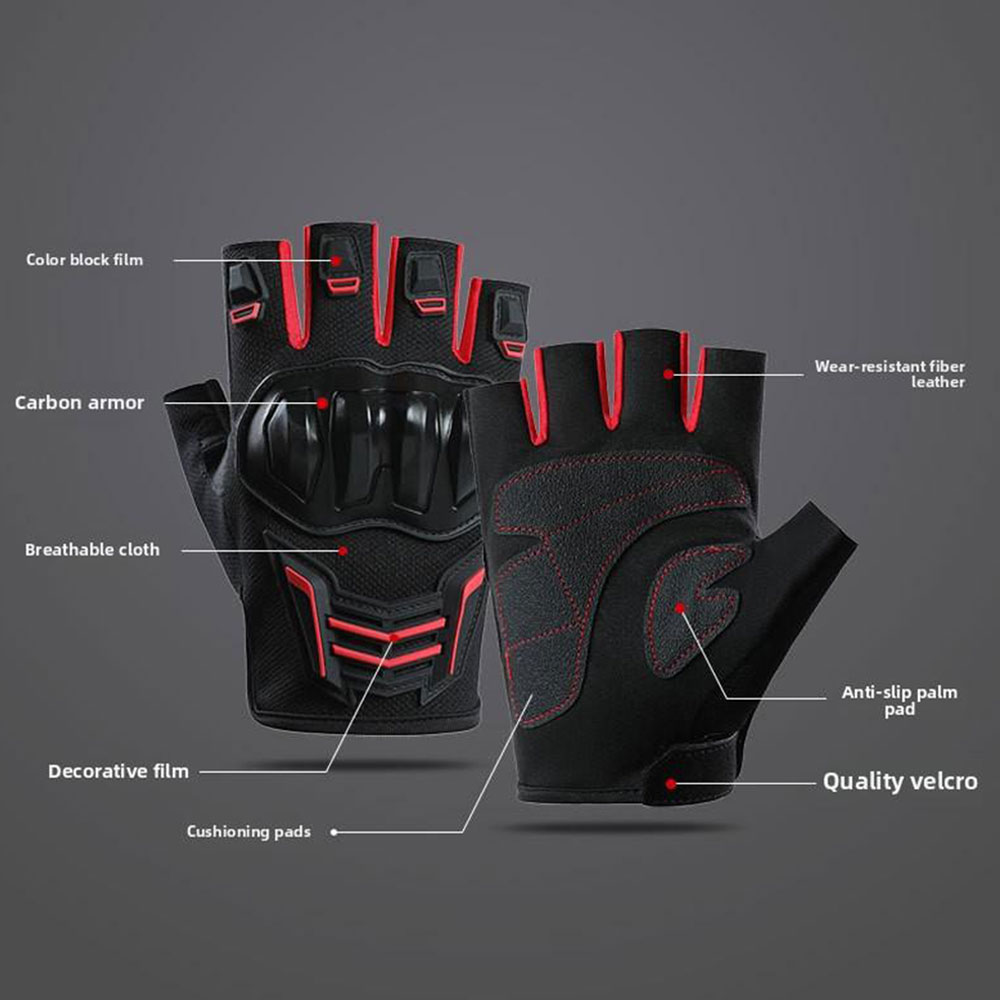 Breathable Motorcycle Gloves S - Cycling Glove Padded ulasan dan harga