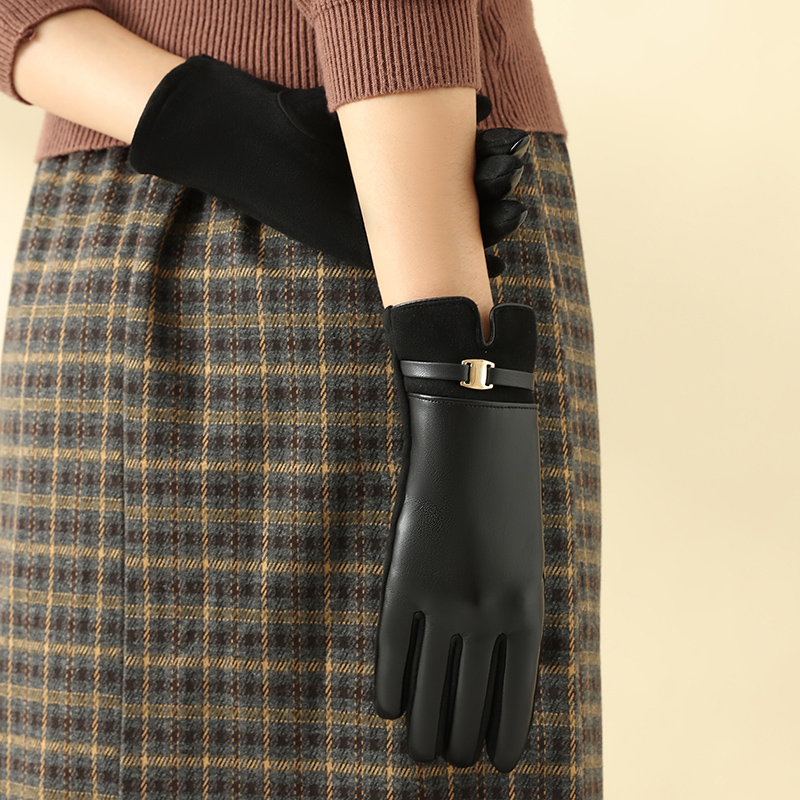 1 Pair of Gloves for Women in  - Leather Driving Glove ulasan dan harga