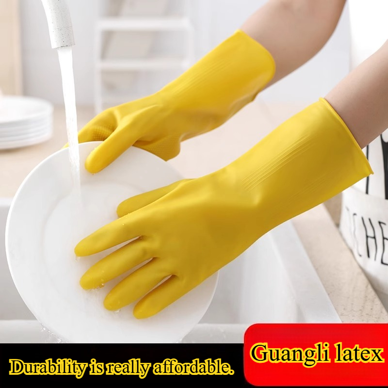 3 Pairs of Household Gloves Ho - Dish Glove Rubber ulasan dan harga