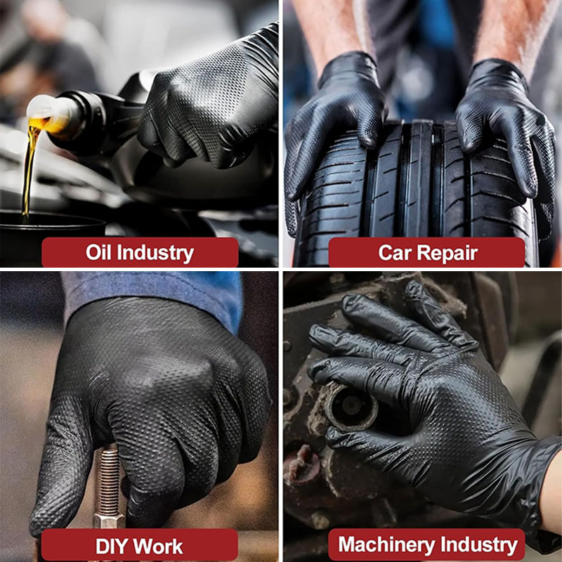 Extra Thick 8 Mil  Heavy Duty  - Nitrile Mechanic Glove ulasan dan harga
