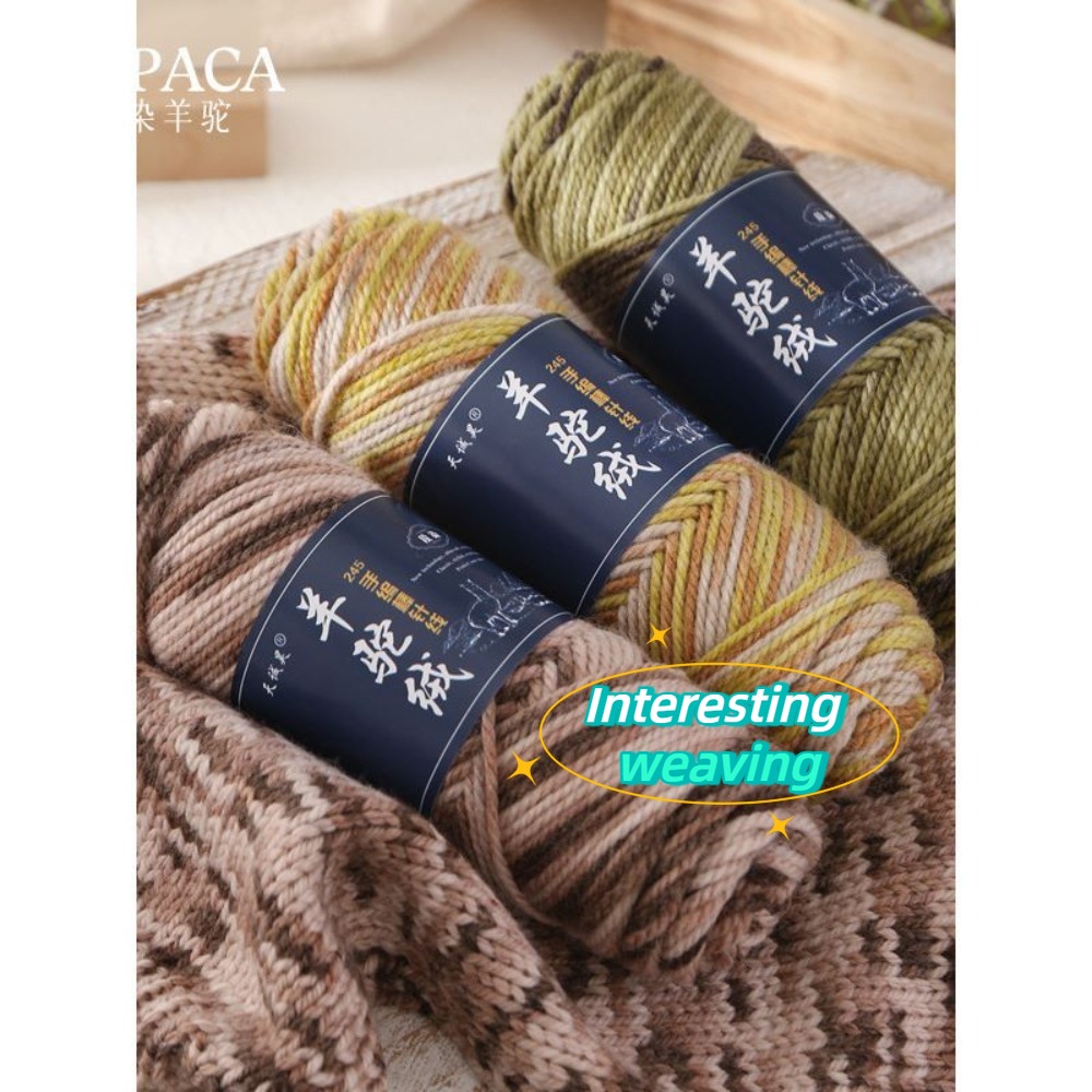100g Hand Knitting Alpaca Yarn - Wool Glove Lined ulasan dan harga