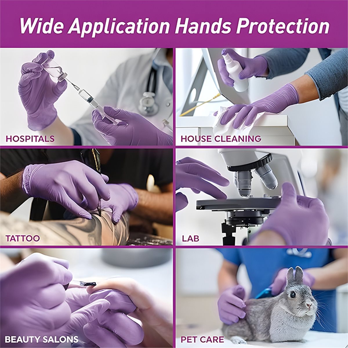 HITL 100pcs Nitrile Exam Glove - Exam Glove Nitrile ulasan dan harga