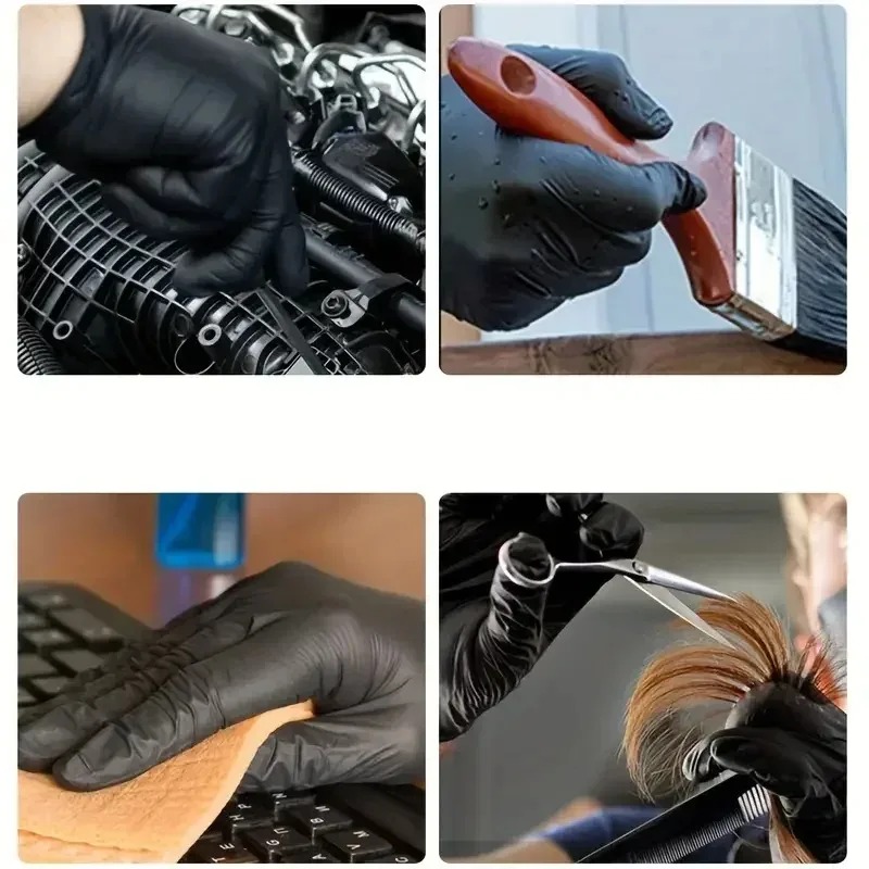 Disposable Black Gloves Unisex - Latex Disposable Glove ulasan dan harga