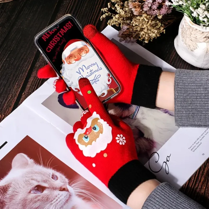 1-20Pairs Winter Knit Gloves T - Wool Glove Lined ulasan dan harga
