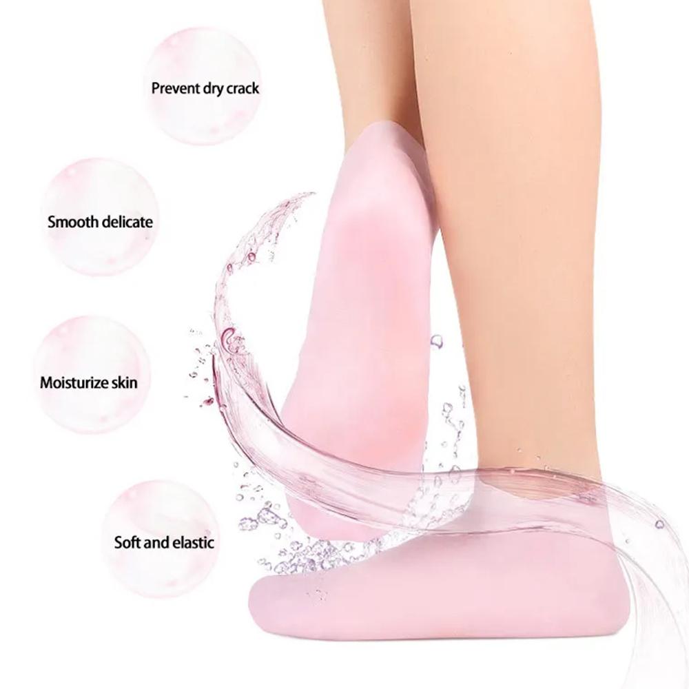 1Pair Silicone Foot Care Socks - Latex Disposable Glove ulasan dan harga