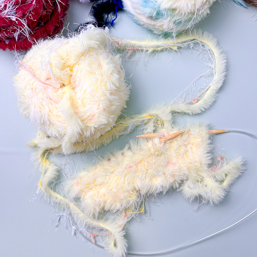 100g Hand Mixed Line Fur Line  - Wool Glove Lined ulasan dan harga