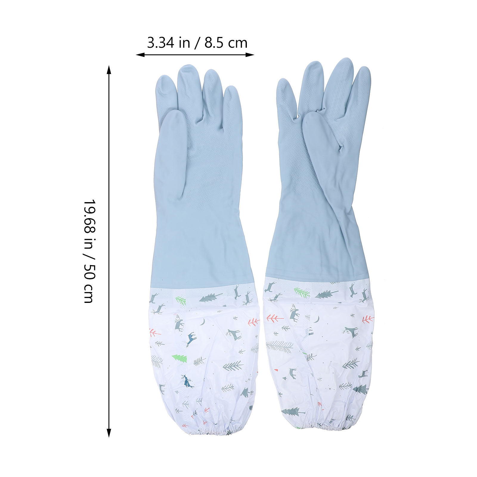 2 Pair Gloves Cleaning Waterpr - Dish Glove Rubber ulasan dan harga