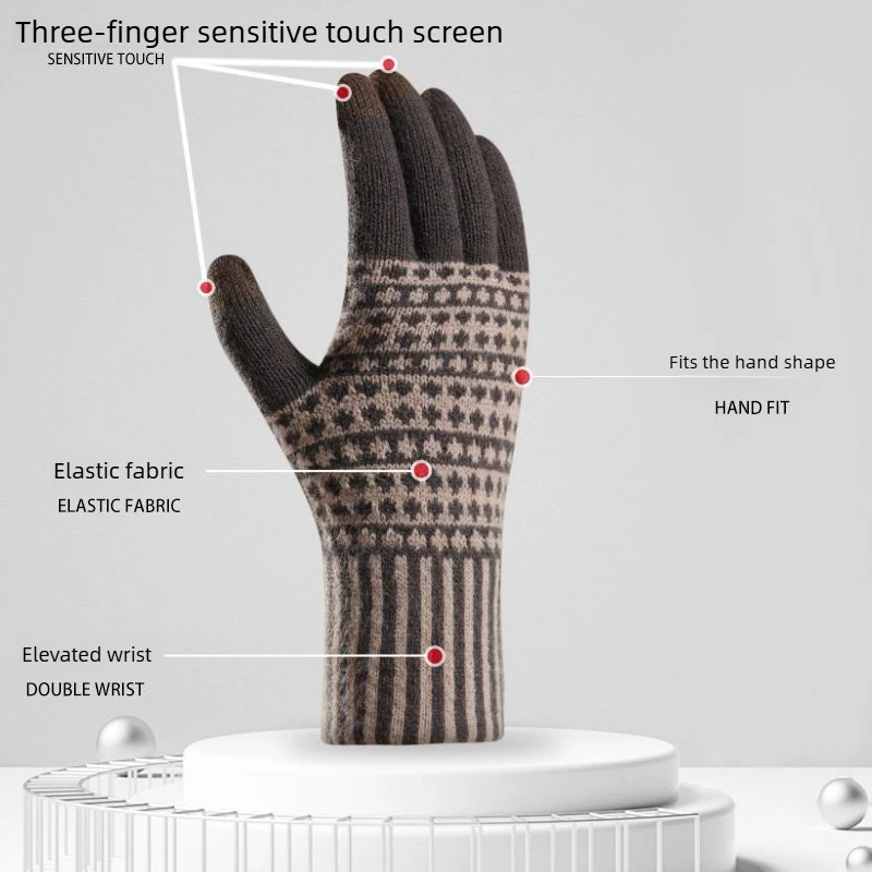 New Cross Border Touchscreen G - Wool Glove Lined ulasan dan harga